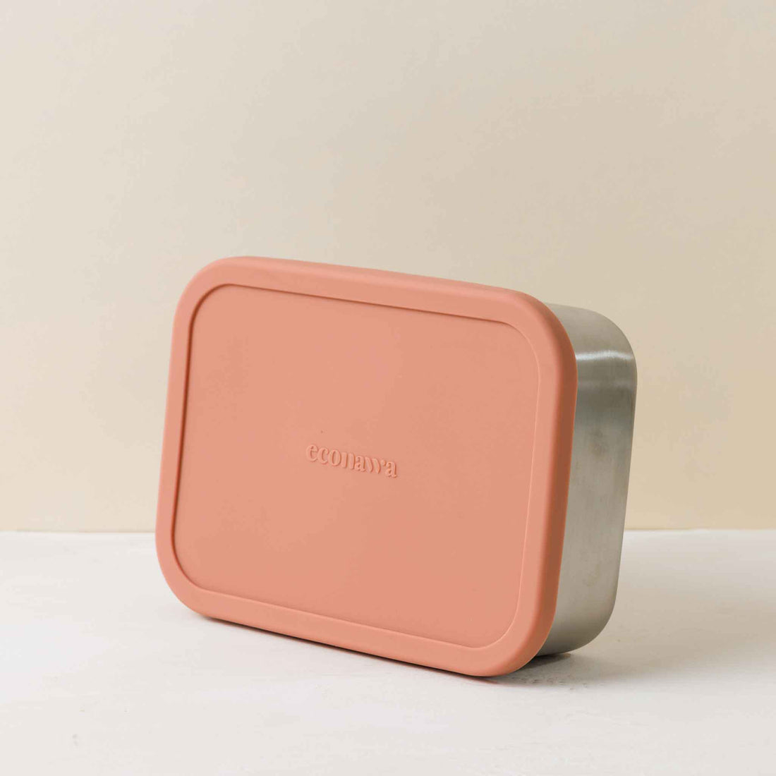 קופסת אוכל מחולקת עם מכסה סיליקון 1200 מ״ל -ורוד סלמון