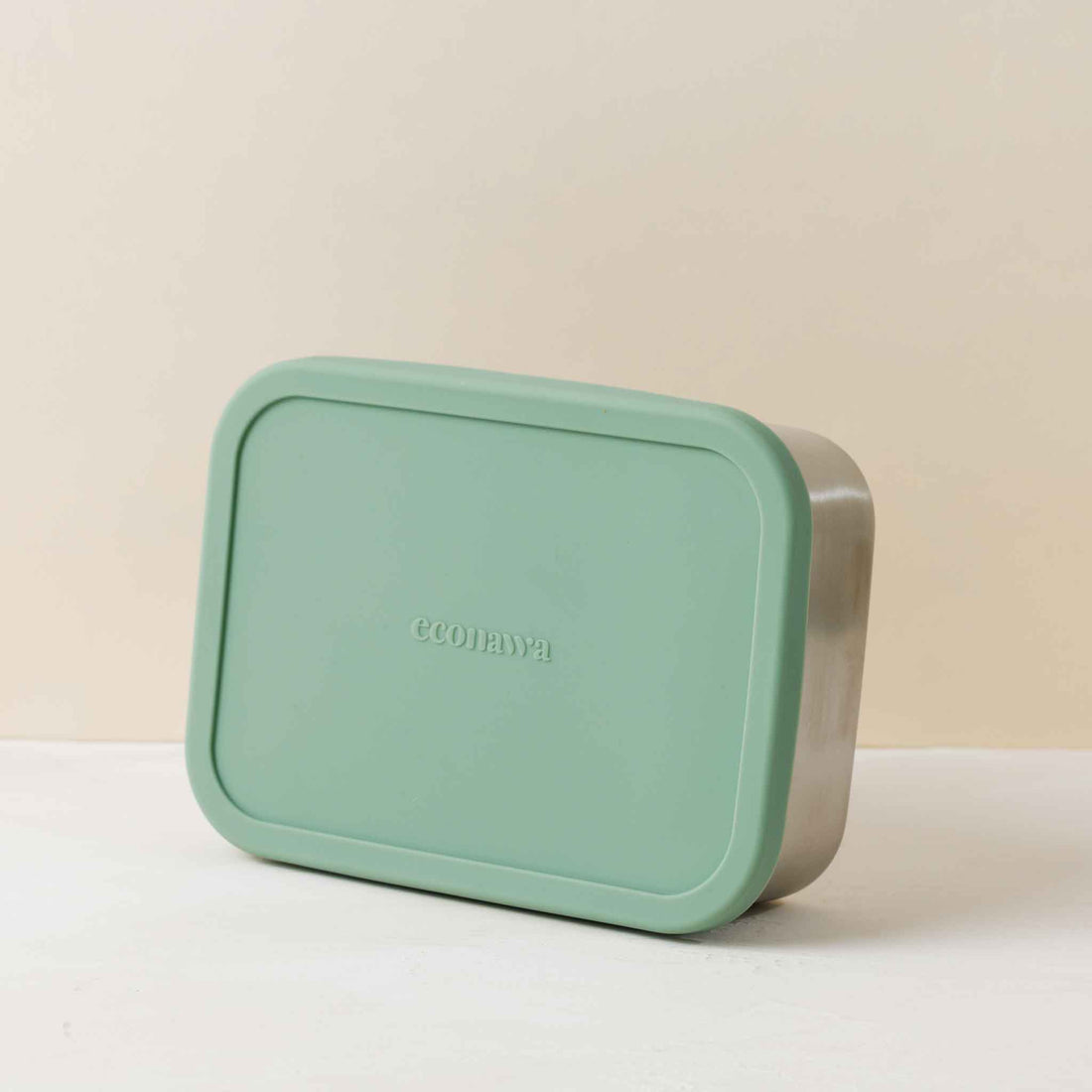 קופסת אוכל מחולקת עם מכסה סיליקון 1200 מ״ל -ירוק כחול